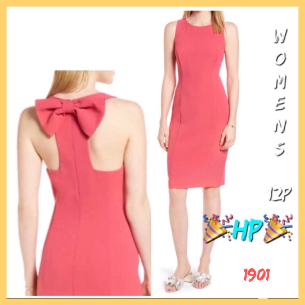 Designer 1901 Pink Bow Back Dress A9